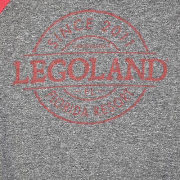 Legoland Florida Resort Mens Medium Gray Short Sleeve Crew Neck T-Shirt - Picture 2 of 8